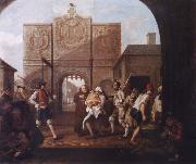 William Hogarth At the city gate of Calais Germany oil painting artist
